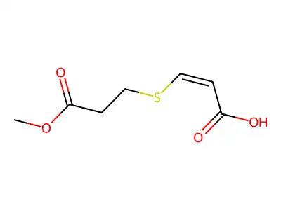 3-[(3-甲氧基-3-氧代丙基)硫基]丙-2-烯酸 structure
