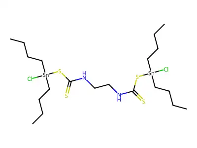 6,13-Dithia-8,11-diaza-5,14-distannaoctadecane, 5,14-dibutyl-5,14-dichloro-7,12-dithioxo- structure