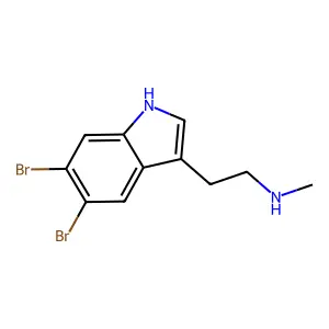 2-(5,6-二溴-1H-吲哚-3-基)-N-甲基乙胺 structure