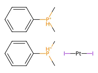 Platinum,bis(dimethylphenylphosphine)diiodo-(SP-4-1)- structure
