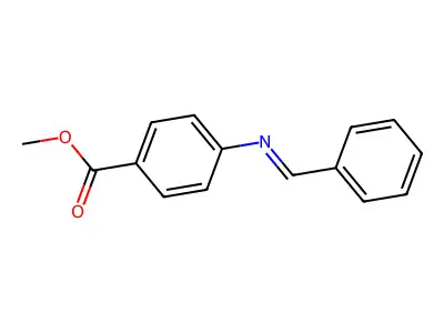 Methyl 4-(benzylideneamino)benzoate structure