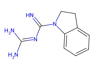 N-[amino(imino)methyl]indoline-1-carboximidamide structure