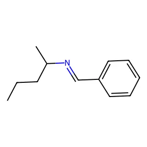 2-Pentanamine, N-(phenylmethylene)- structure