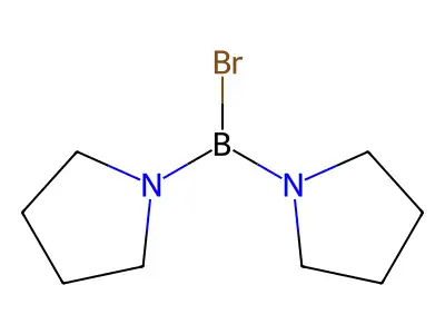Bromo(dipyrrolidin-1-yl)borane structure