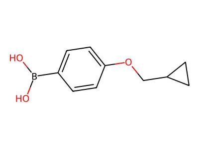 4-(Cyclopropylmethoxy)benzeneboronic acid structure