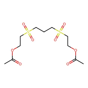 Ethanol, 2,2'-(1,3-propanediylbis(sulfonyl))bis-, diacetate structure