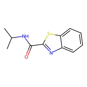N-isopropyl-1,3-benzothiazole-2-carboxamide structure