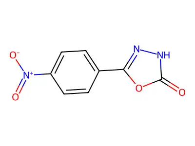 2-p-Nitrophenyl-oxadiazol-1,3,4-one-5 structure