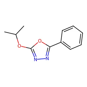2-Isopropoxy-5-phenyl-1,3,4-oxadiazole structure