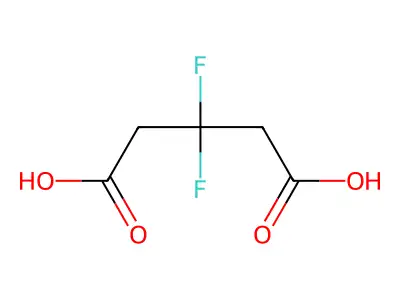 3,3-difluoropentanedioic Acid structure