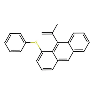 1-(Phenylsulfanyl)-9-(prop-1-EN-2-YL)anthracene structure