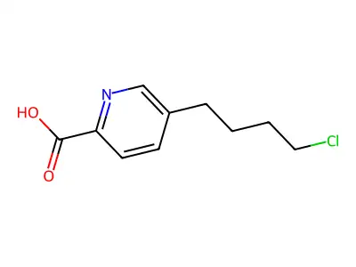 5-(4'-氯丁基)吡啶-2-甲酸 structure