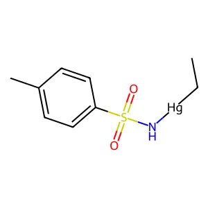 N-(乙基汞)对甲苯磺酰胺 structure
