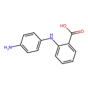 2-(4-氨基苯氨基)苯甲酸 structure