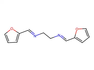 1,2-Ethanediamine, N,N'-bis(2-furanylmethylene)- structure
