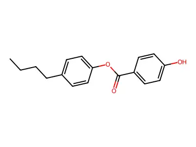 4-Butylphenyl 4-hydroxybenzoate structure