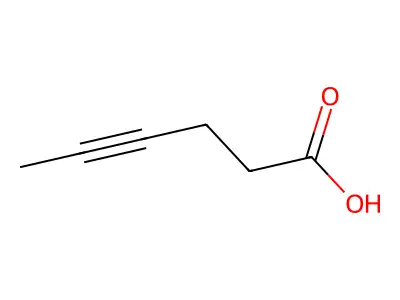4-己炔酸 structure