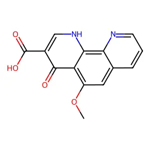 4-Hydroxy-5-methoxy-1,10-phenanthroline-3-carboxylic acid structure