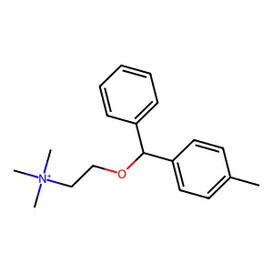 Ethanaminium, N,N,N-trimethyl-2-((4-methylphenyl)phenylmethoxy)- structure