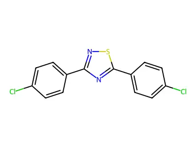 1,2,4-Thiadiazole, 3,5-bis(4-chlorophenyl)- structure
