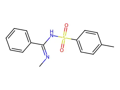 (E)-N-methyl-N'-tosylbenzimidamide structure