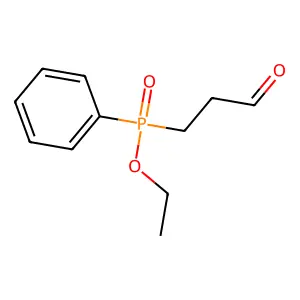 Phosphinic acid, (3-oxopropyl)phenyl-, ethyl ester structure