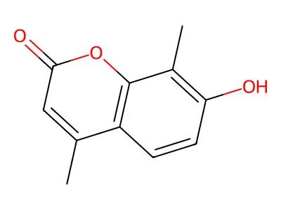 2H-1-Benzopyran-2-one, 7-hydroxy-4,8-dimethyl- structure
