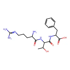 Arginyl-threonyl-phenylalanine structure