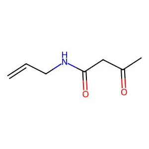 3-Oxo-N-2-propen-1-ylbutanamide structure