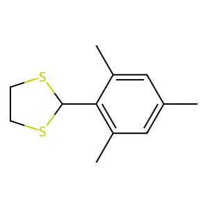 2-均三甲基-1,3-二硫杂环戊烷 structure