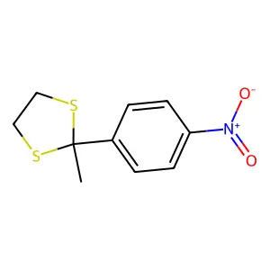 2-甲基-2-(4-硝基苯基)-1,3-二硫杂环戊烷 structure