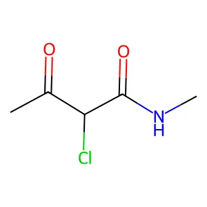 2-氯-N-甲基-3-氧代丁酰胺 structure