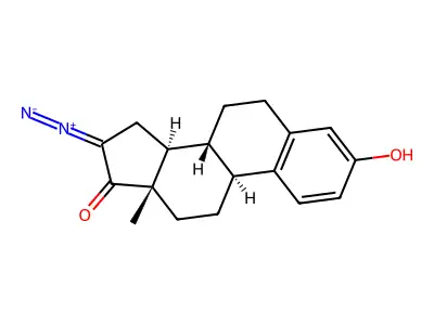16-Diazoestrone structure