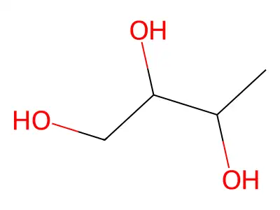 1-Deoxy-D-erythritol structure