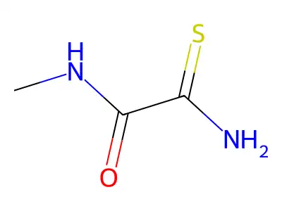 Ethanedithioamide, methyl- structure