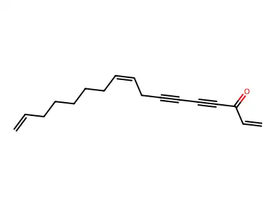 Heptadeca-1,9,16-trien-4,6-diyn-3-one structure