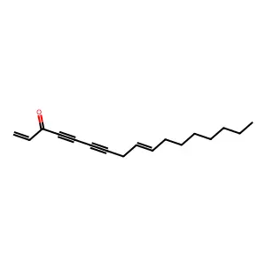 1,9-Heptadecadiene-4,6-diyn-3-one, (Z)- structure