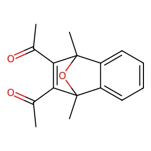 2,3-Diacetyl-1,4-dimethyl-1,4-epoxy-1,4-dihydro-naphthalin structure