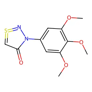 3-(3,4,5-Trimethoxyphenyl)thiadiazol-3-ium-4-olate structure