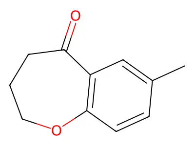 7-Methyl-2,3,4,5-tetrahydro-1-benzoxepin-5-one structure