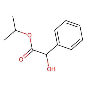 1-Methylethyl alpha-hydroxybenzeneacetate structure