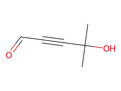 2-Pentynal, 4-hydroxy-4-methyl- structure