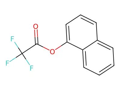 1-Trifluoroacetoxynaphthalene structure