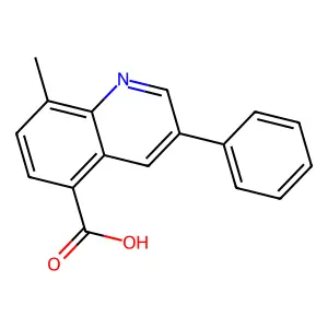 8-Methyl-3-phenylquinoline-5-carboxylic acid structure