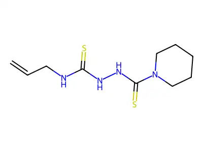 N-Allyl-2-(1-piperidinylcarbothioyl)hydrazinecarbothioamide structure