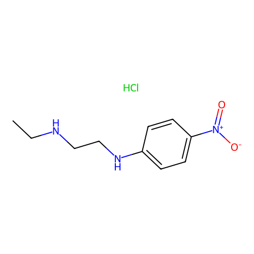 N-ethyl-N'-(4-nitrophenyl)ethane-1,2-diamine hydrochloride structure