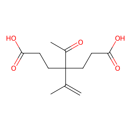 4-乙酰基-4-异丙烯基庚二酸 structure