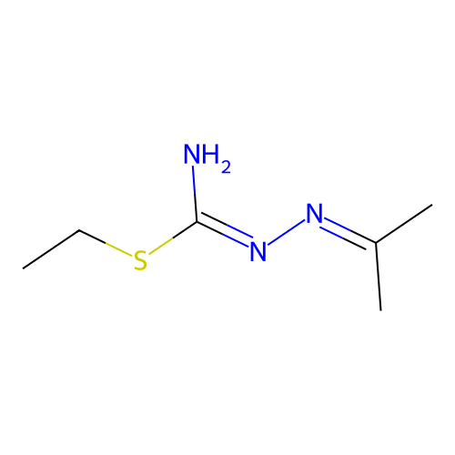 Ethyl isopropylidene(thiocarbazimidate) structure