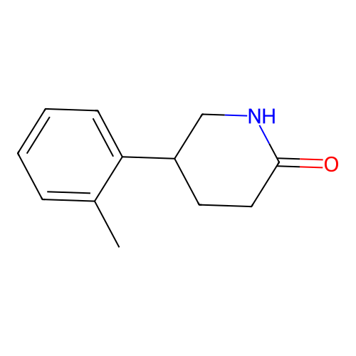 5-(2-Methylphenyl)piperidin-2-one structure