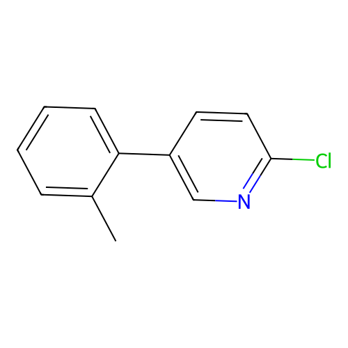 2-Chloro-5-(2-methylphenyl)pyridine structure